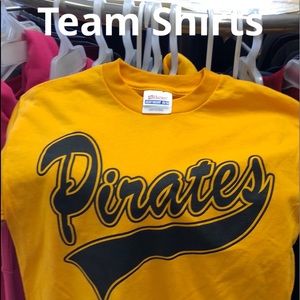 Hanes 50/50 youth large Pirate tee’s.